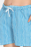 Rosaline Disco Daze Knit Cotton Shorts Set - Starlight Blue — thumbnail 7